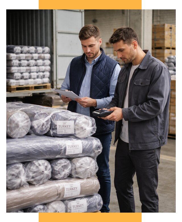 Доставка текстиля из Турции от 48555 р. под ключ, СетСервис-Тлн