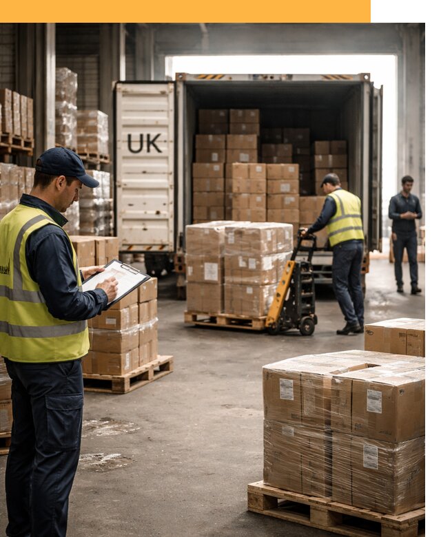 Доставка грузов из Великобритании с таможенным оформлением от 13488