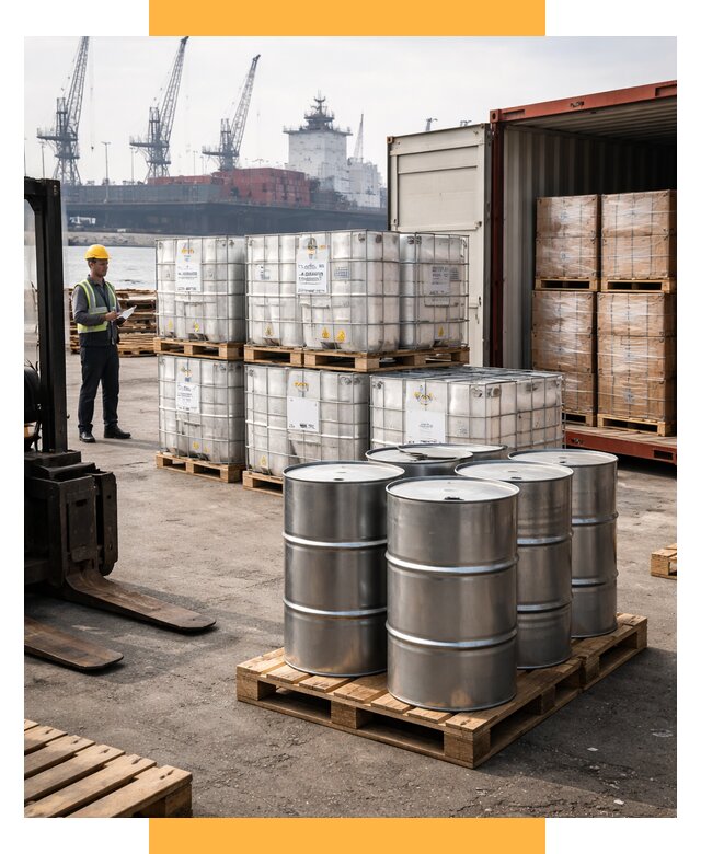 Доставка химического сырья из Индии от 269750 р. | СетСервис-Тлн