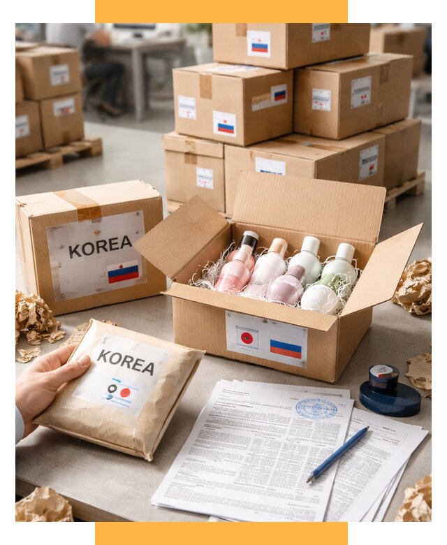 Доставка косметики из Кореи от 9172 р. под ключ | СетСервис-Тлн