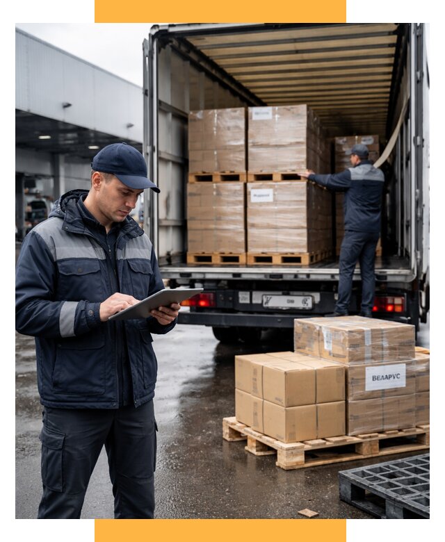 Доставка грузов из Беларуси от 16185 р. логистика СетСервис-Тлн