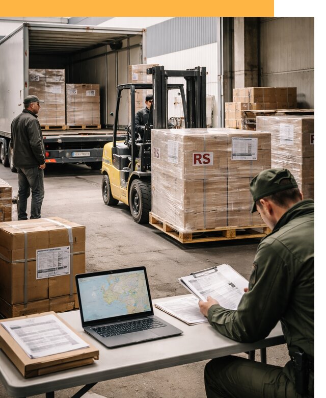 Доставка грузов в Сербию от 48555 руб, международные перевозки