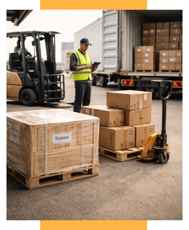 Доставка грузов в Корею из России от 37765 р. | СетСервис-Тлн