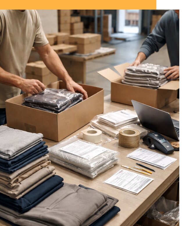 Перевозка одежды по миру от 8093 руб. с таможенным оформлением