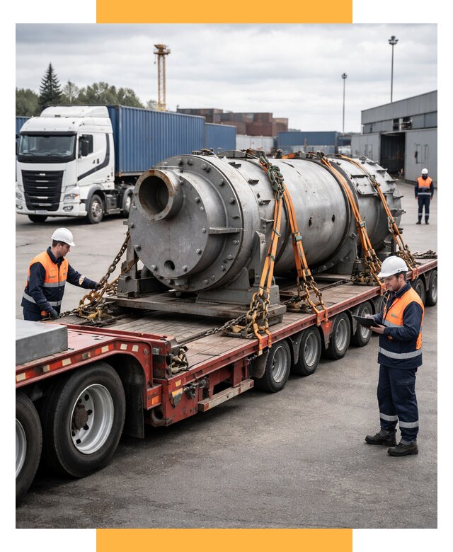 Перевозка тяжеловесных грузов под ключ от 161850 р. | СетСервис-Тлн