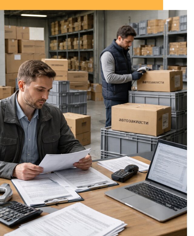 Таможенное оформление автозапчастей по выгодным тарифам от 9172